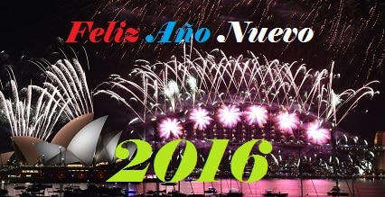 Feliz Año nuevo 2016, mensajes de felicitación